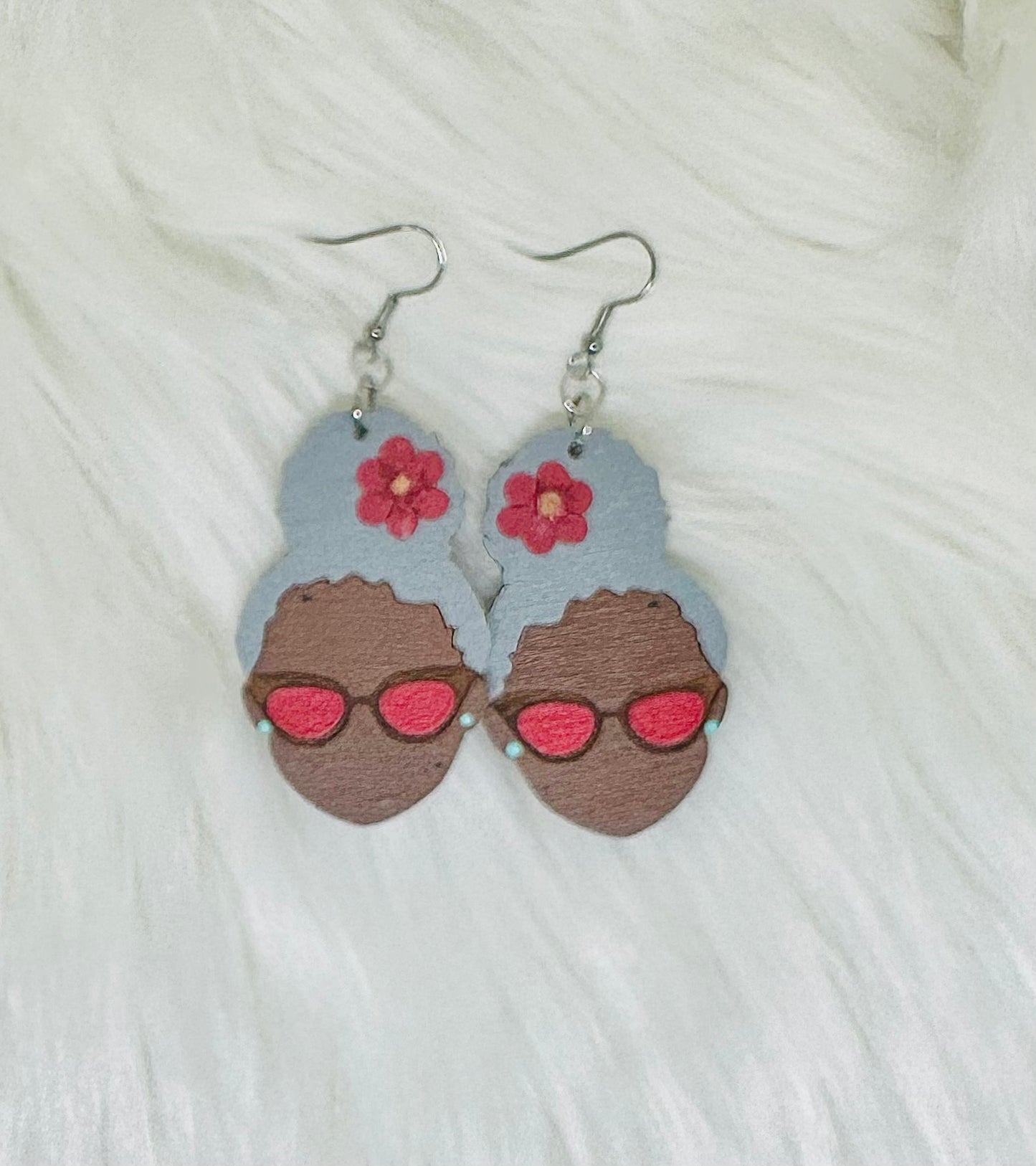 Bold and Beautiful - Afrocentric Wooden Earrings