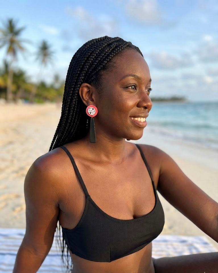 Coral Edge: Drop Earrings
