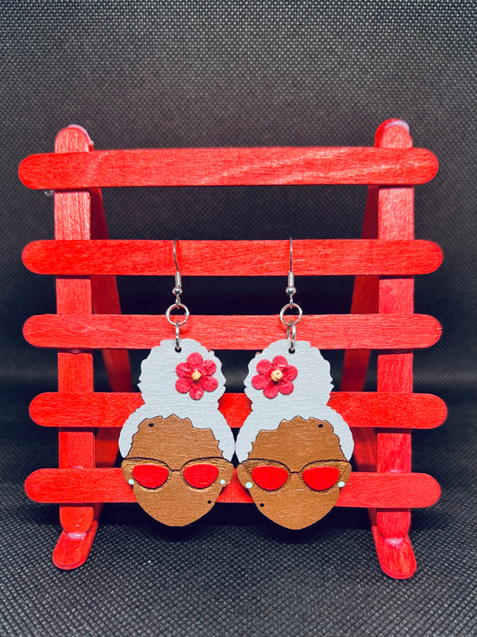 Bold and Beautiful - Afrocentric Wooden Earrings