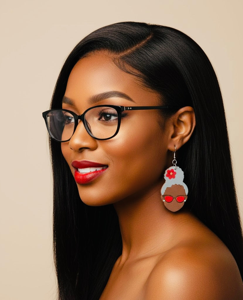 Bold and Beautiful - Afrocentric Wooden Earrings