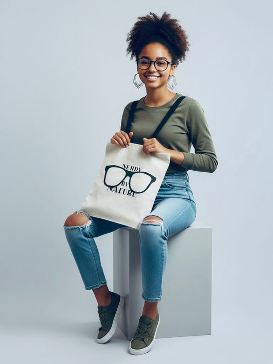 "Nerdy By Nature" Tote Bag