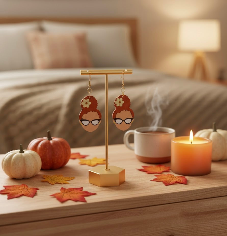 Gloss and Glam Statement Earrings - Afrocentric Design