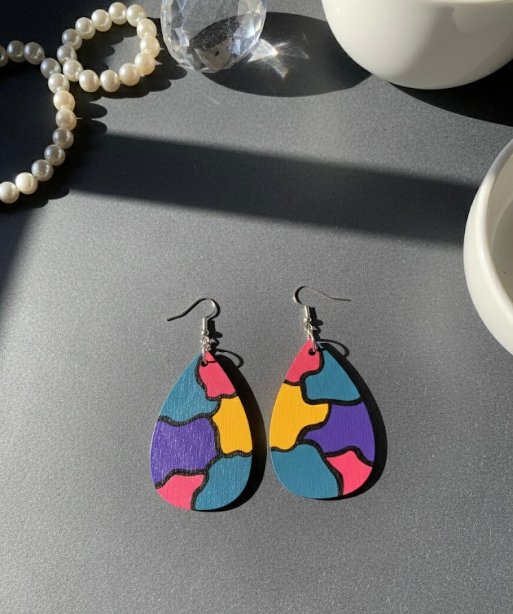 The Color-Block Teardrop Earring