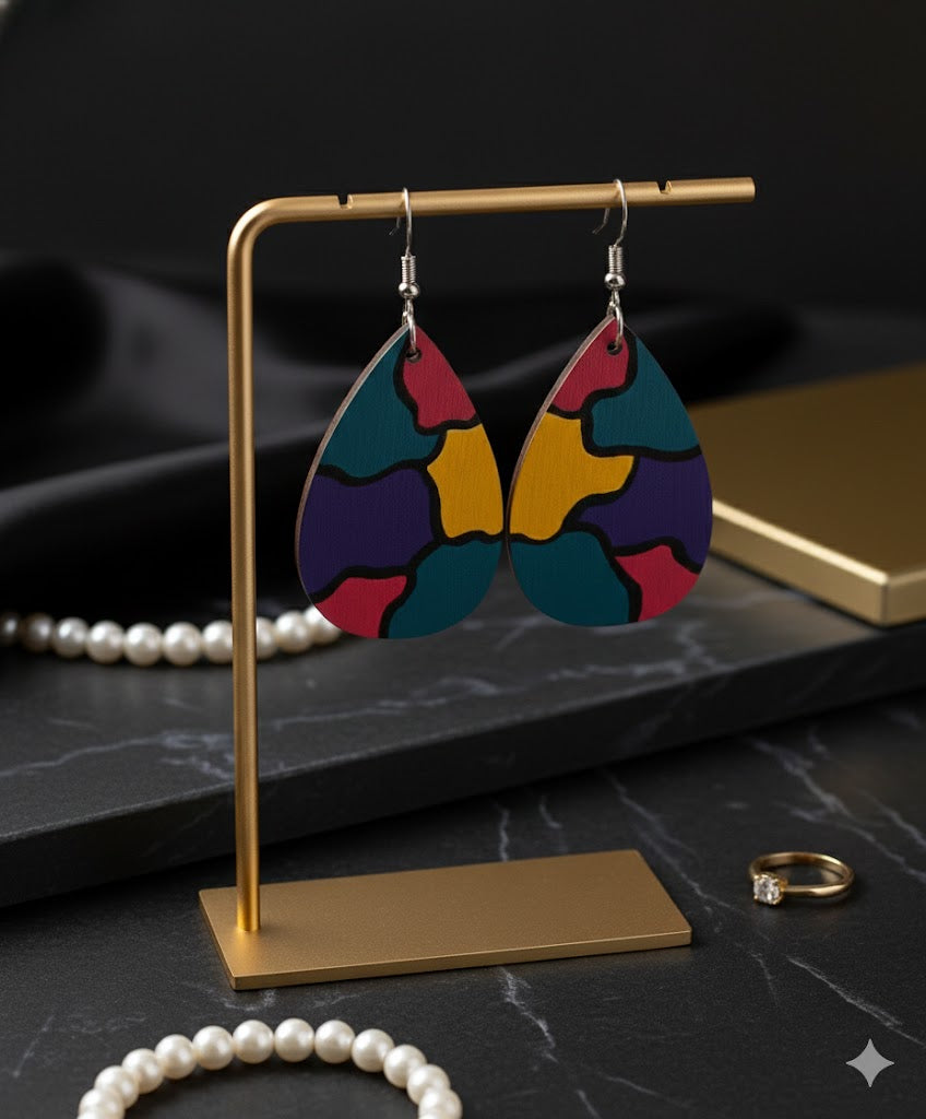 The Color-Block Teardrop Earring