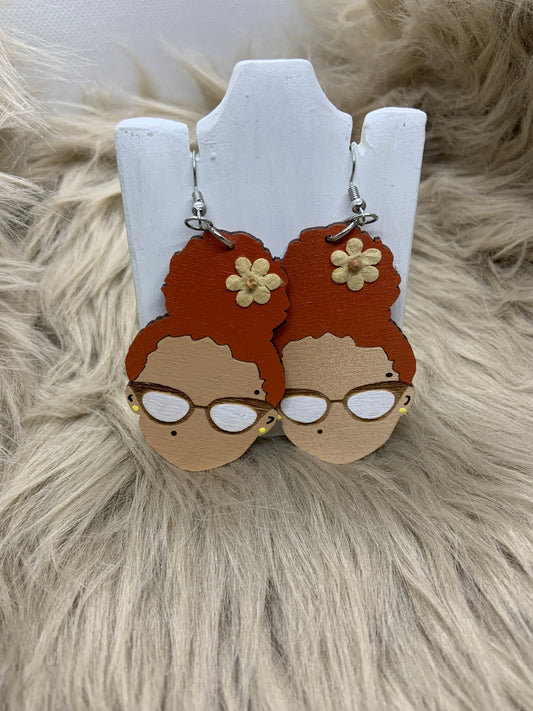 Gloss and Glam Statement Earrings - Afrocentric Design